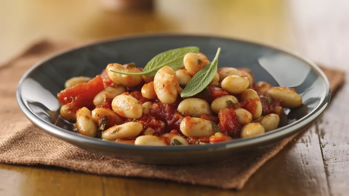 Cannellini with Tomatoes and Sage