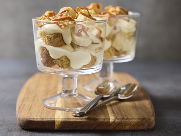 Banana Biscuit Trifles