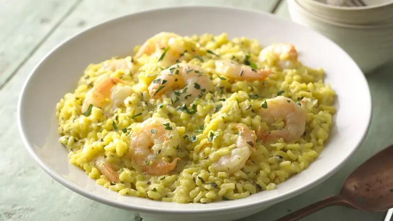 Saffron-Shrimp Risotto