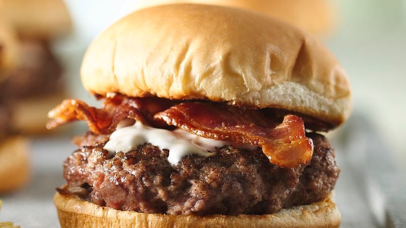 Grilled Bacon Cheeseburgers - Balcony Grilled