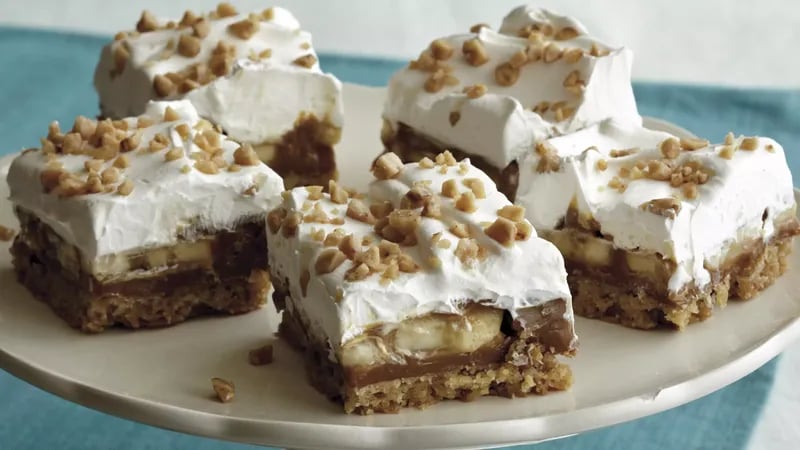 Banana-Toffee Bars