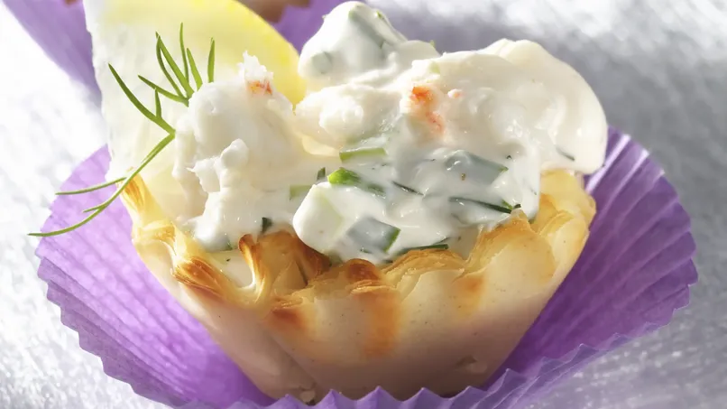 Festive Fillo Crab Cups