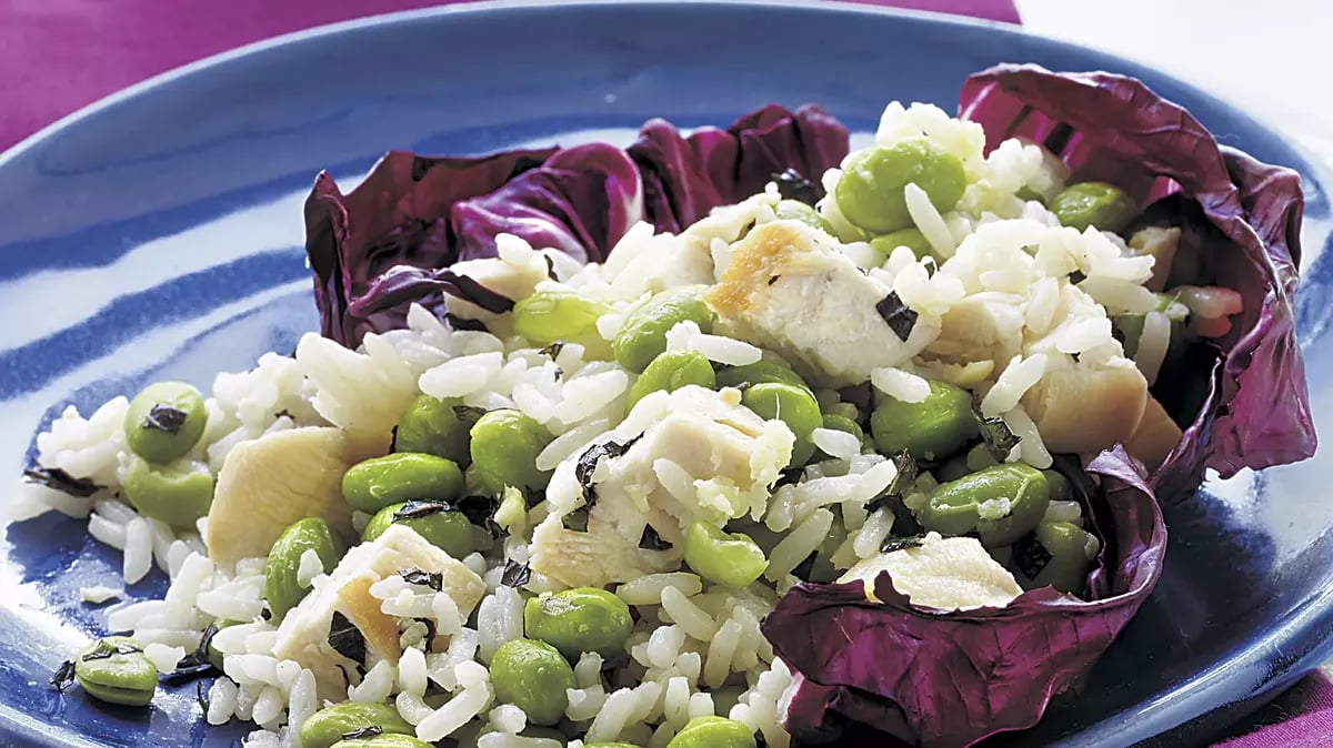 Chicken, Edamame and Rice Salad