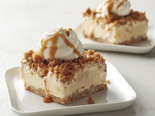 Frozen Caramel Apple Granola Crunch Cake