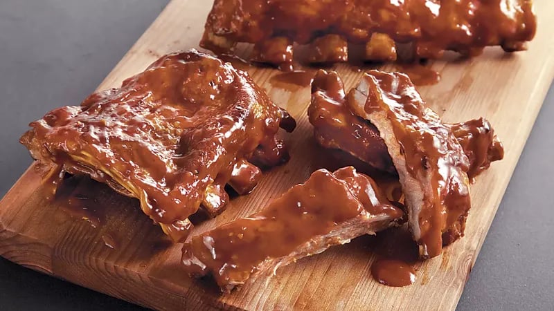 Slow-Cooker Orange Molasses BBQ Ribs