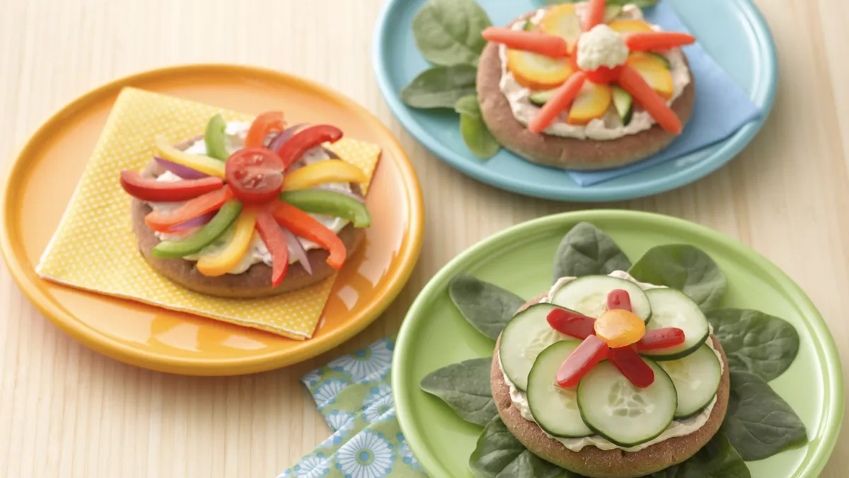 Veggie Pizza Flower