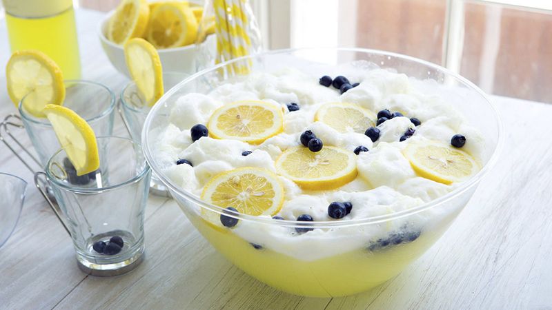 Blueberry Limoncello Sherbet Punch