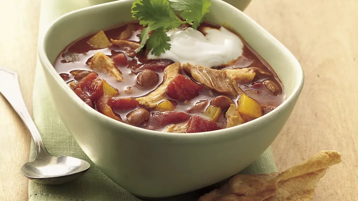 Slow-Cooker Chicken Enchilada Chili