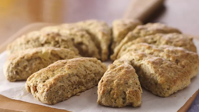 Onion Poppy Seed Scones