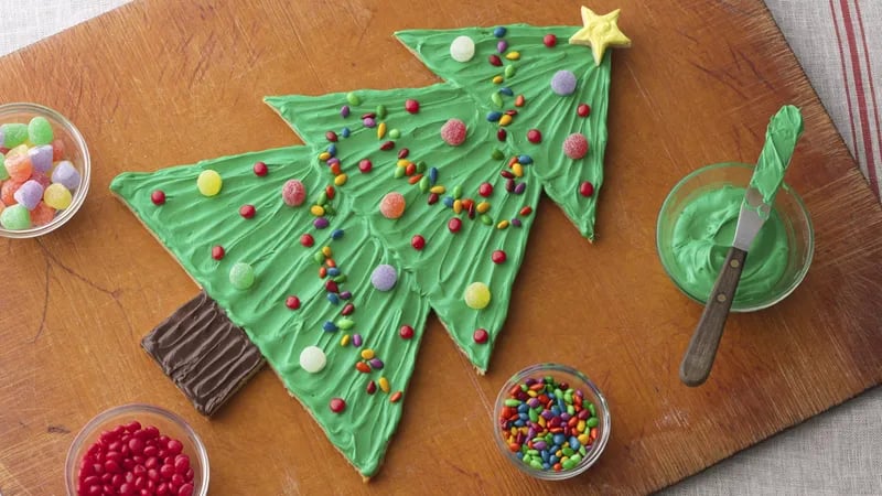 Giant Christmas Tree Cookie