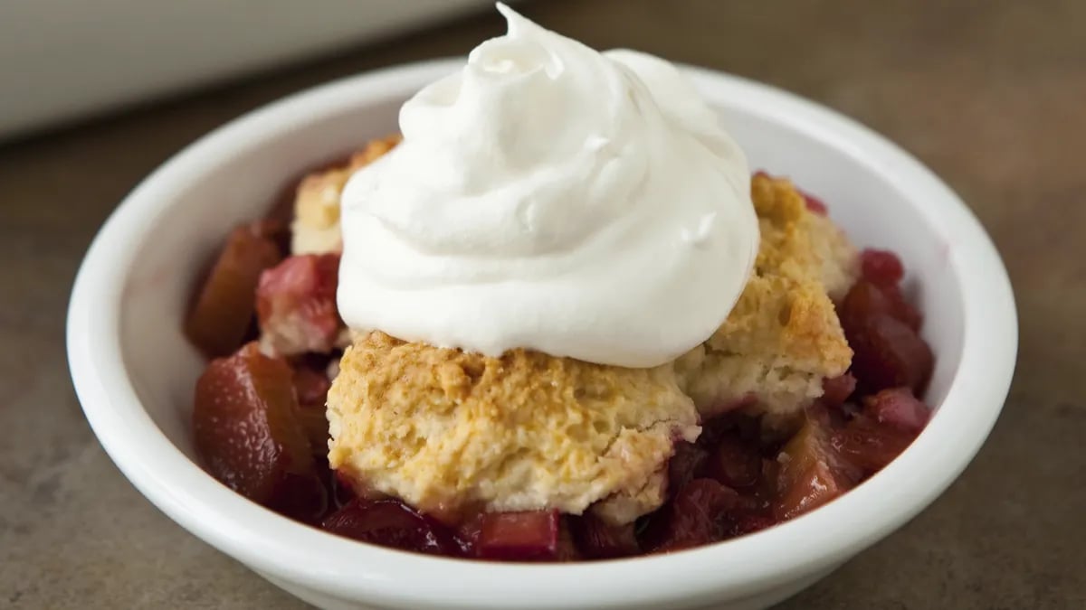 Rhubarb Cobbler