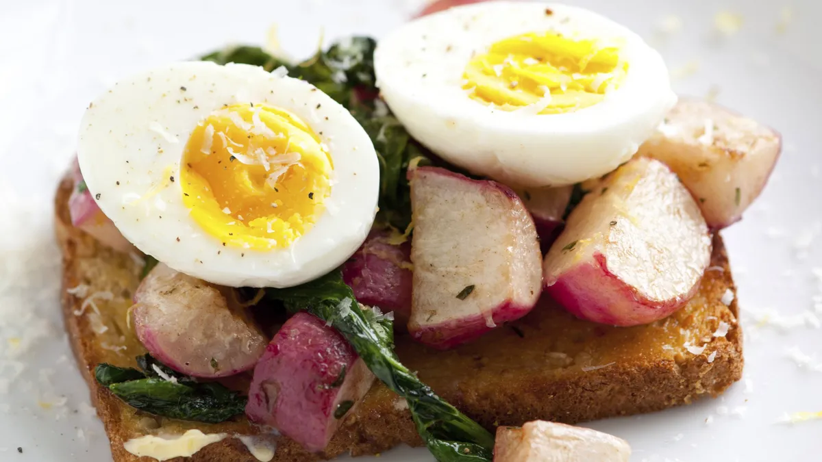 Butter-Braised Radish Open-Face Sandwiches