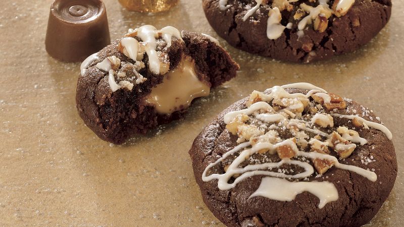Caramel Filled Chocolate Cookies