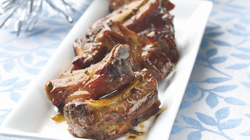 Maple-Apple Party Riblets
