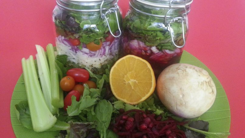 Salad in Jars 