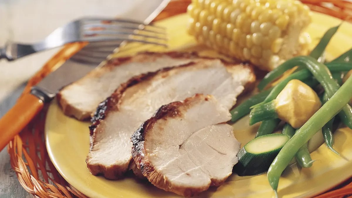 Grilled Chili-Sauced Turkey Breast