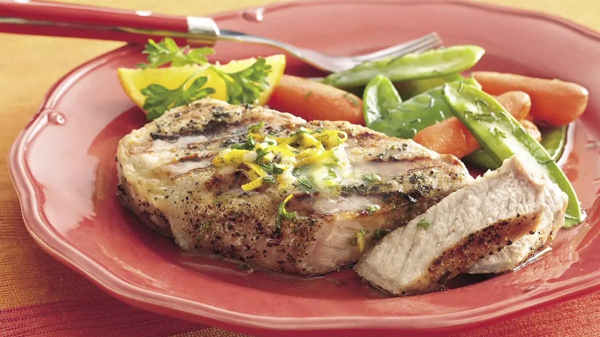 Grilled Orange-Parsley Pork Chops