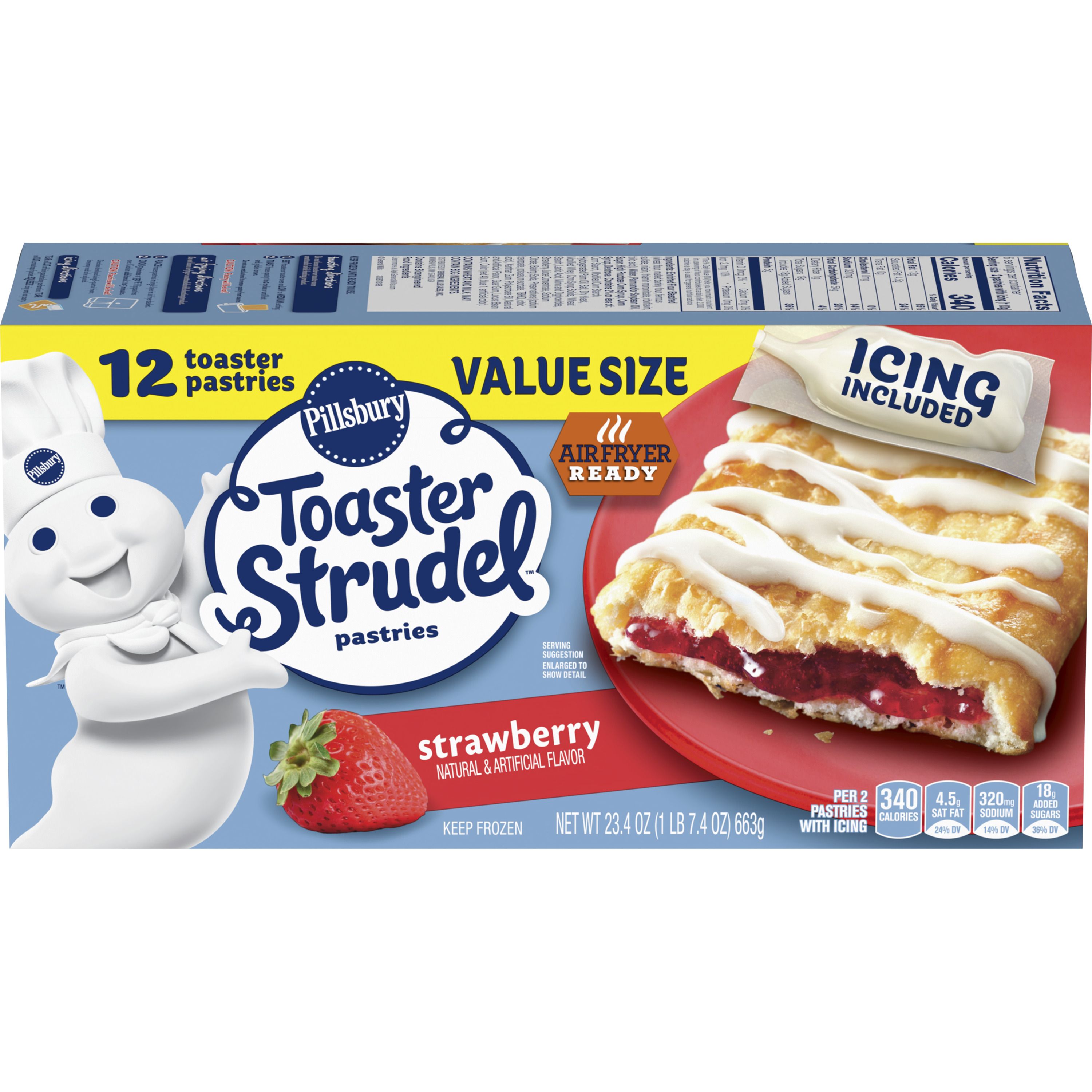 Pillsbury™ Strawberry Toaster Strudel™ 12 Ct. - Front