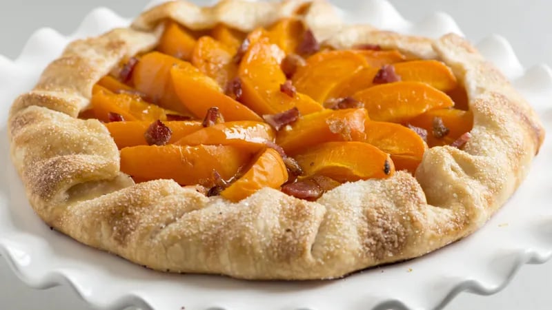 Maple-Bacon and Apricot Tart