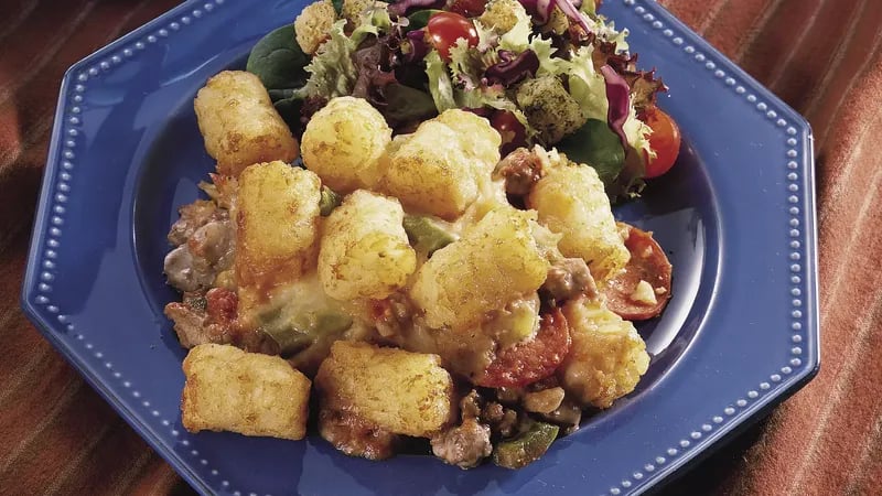 Tater Tot™ Pizza Casserole