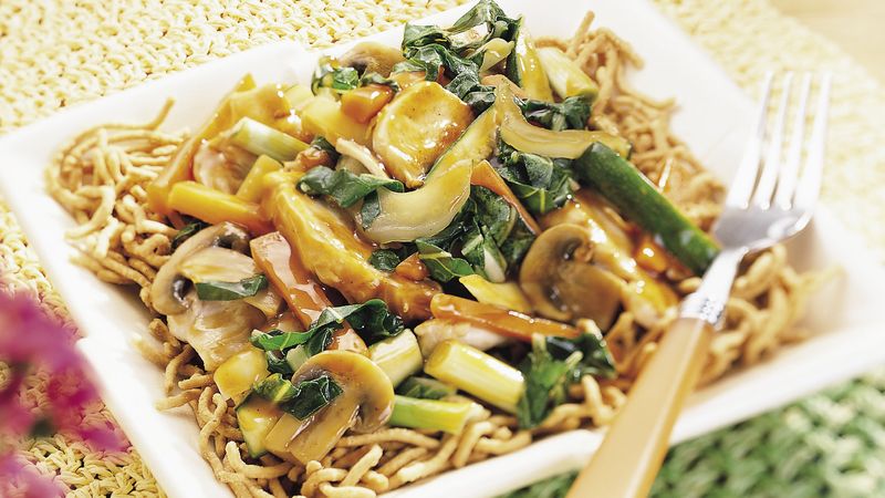 Chicken-Vegetable Chow Mein