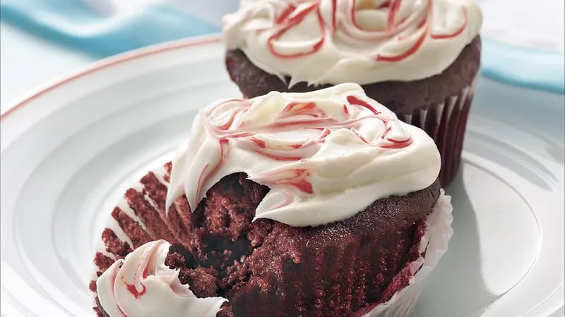 Red Velvet Cupcakes with Cream Cheese Frosting