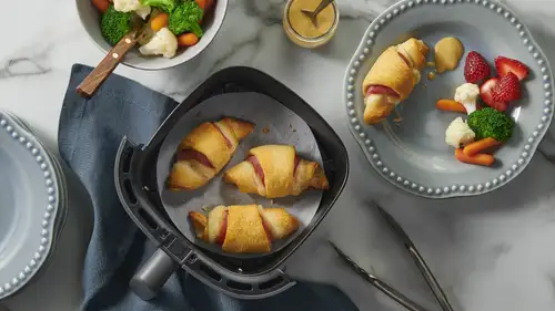 Air Fryer Ham and Swiss Crescent Rolls-image