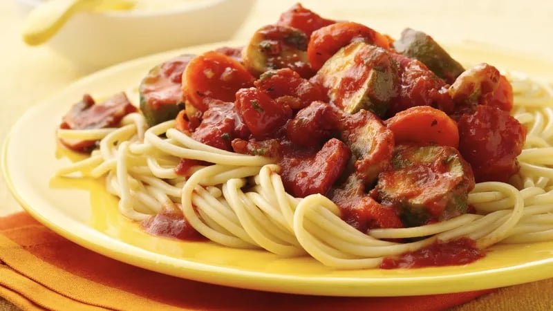 Chunky Vegetable Spaghetti