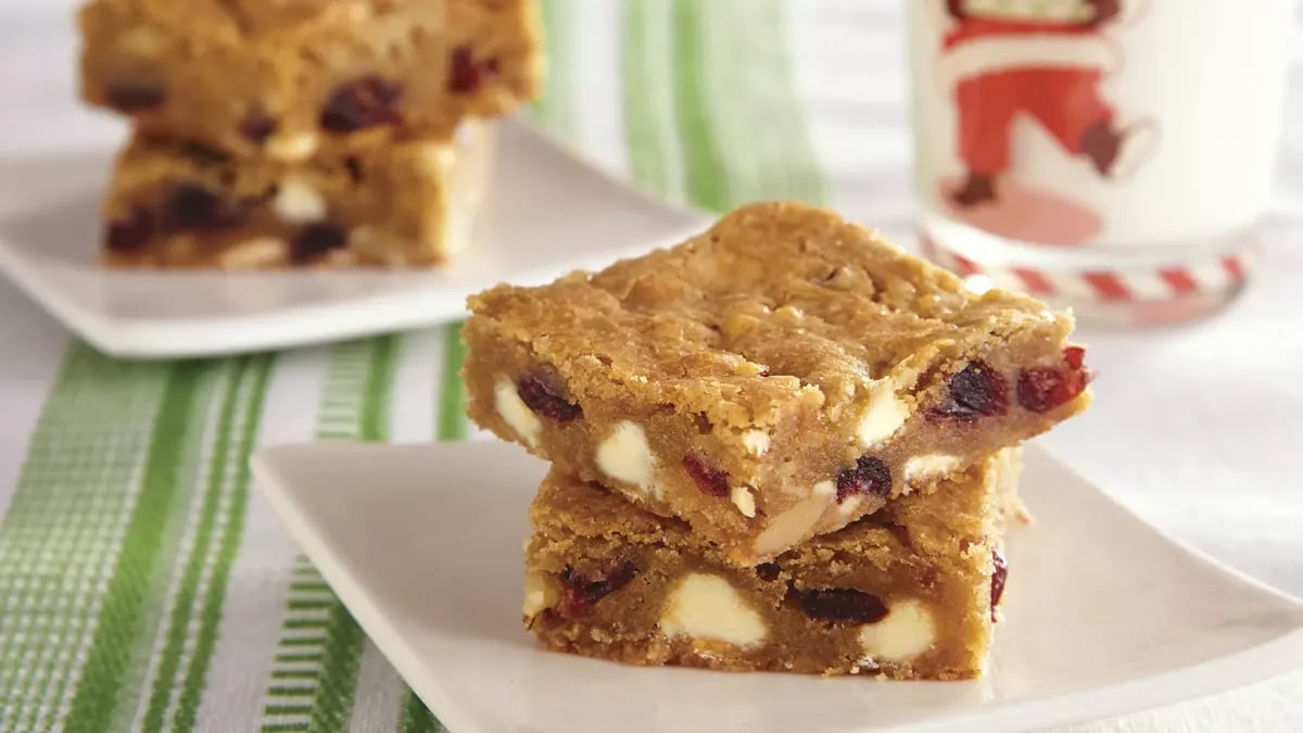 White Chocolate Cranberry Bars