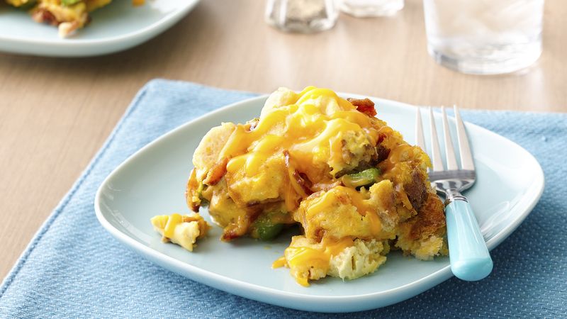 Slow-Cooker Bacon, Egg and Cheese Casserole 