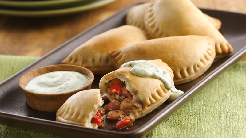 Pinto Beans and Roasted Red Pepper Empanadas