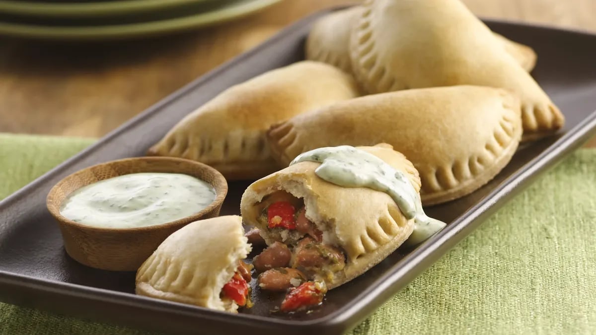 Pinto Beans and Roasted Red Pepper Empanadas