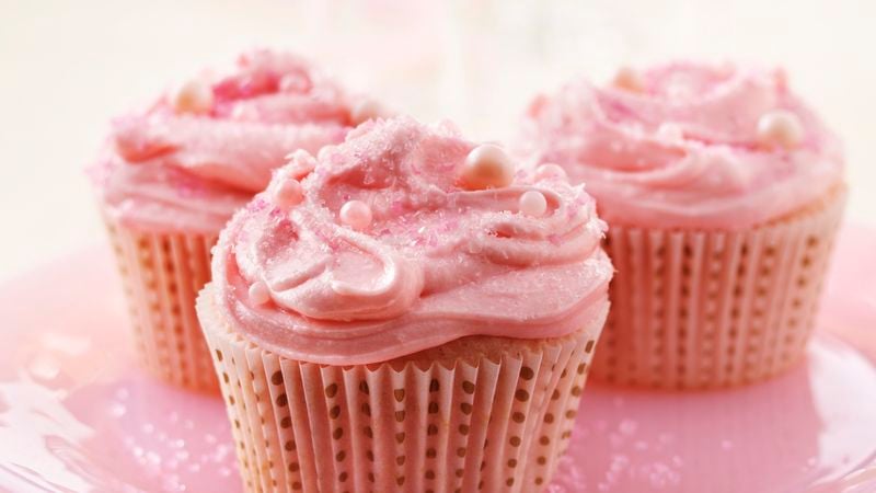 Pink Champagne Cupcakes