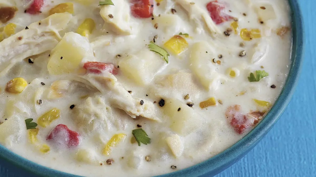 Roasted Corn and Chicken Chowder