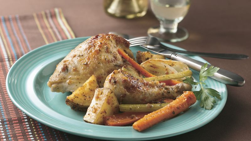 Herb and Garlic Chicken and Vegetables