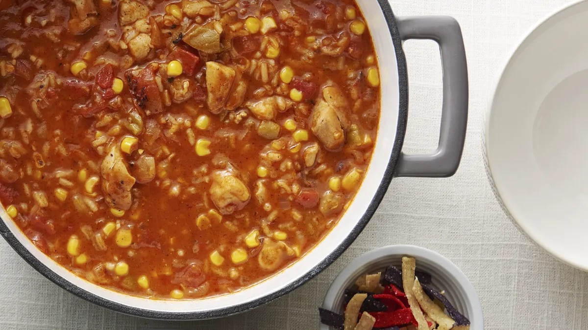 Tex-Mex Chicken and Rice Soup