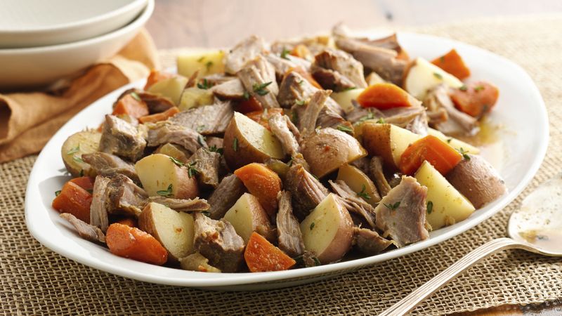 Make-Ahead Slow-Cooker Herbed Pork and Red Potatoes