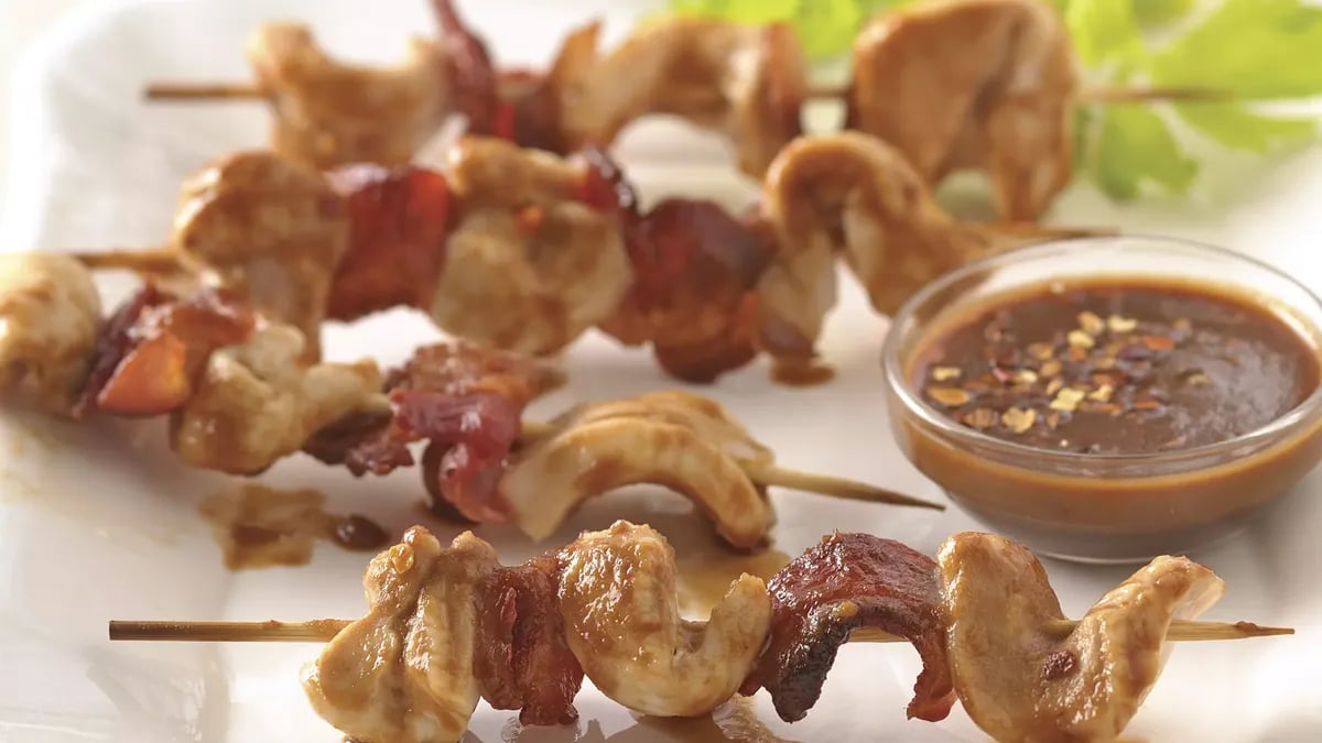 Chicken Peanut Kabobs