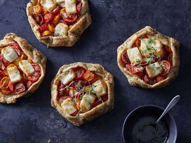 Heirloom Tomato and Halloumi Pies