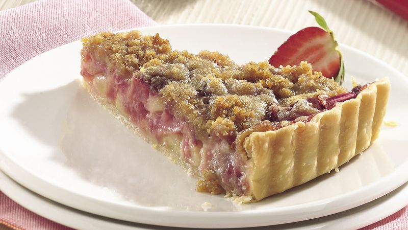 Rhubarb-Strawberry Tart