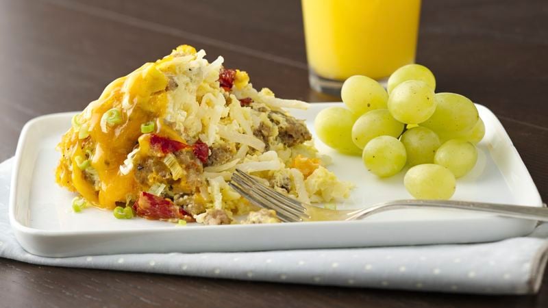 Slow-Cooker Sausage and Egg Breakfast Casserole Recipe
