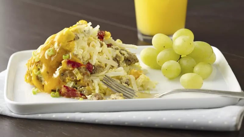Slow-Cooker Sausage and Egg Breakfast Casserole