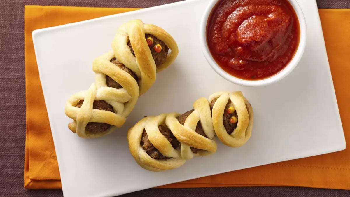 Meatball Crescent Mummies