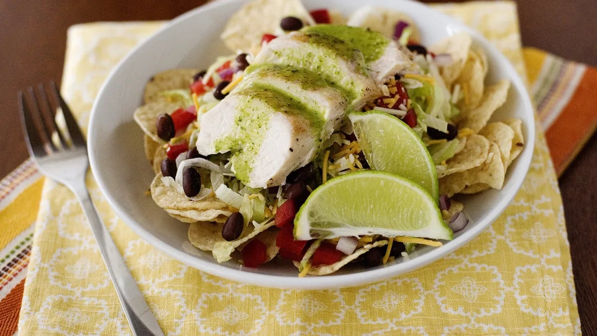 Tex-Mex Salad with Cilantro-Honey Dressing