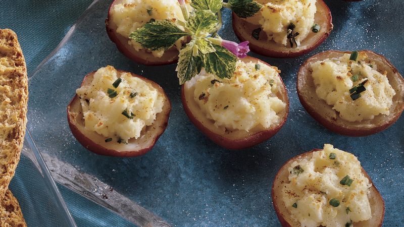 Sour Cream and Chive Twice-Baked Potato Bites
