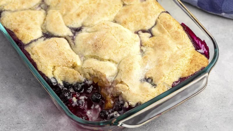 Blueberry Peach Cobbler