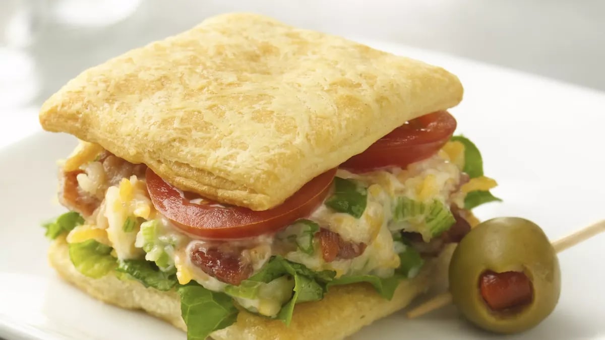 Cheesy BLT Mini Sandwiches