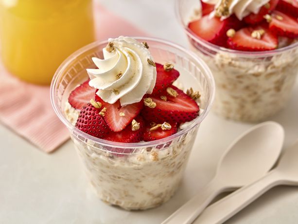 Strawberries and Cream Overnight Oats