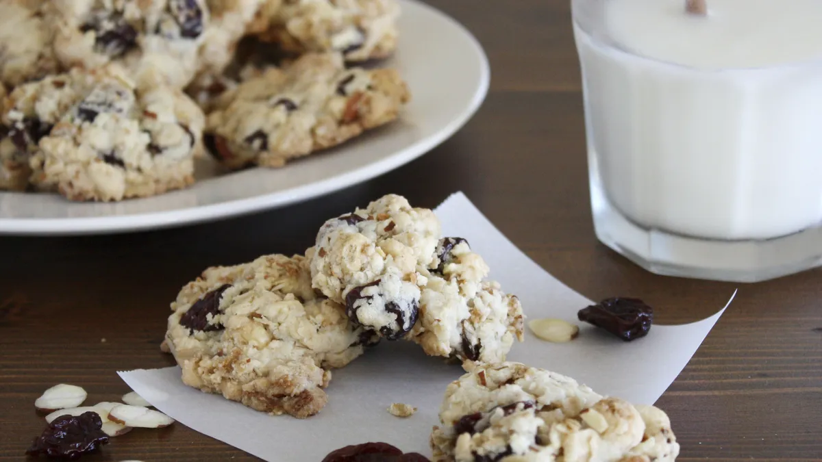 Cherry Almond Oat Breakfast Cookies