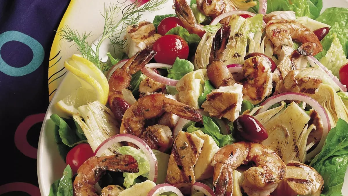 Grilled Mixed-Seafood Salad